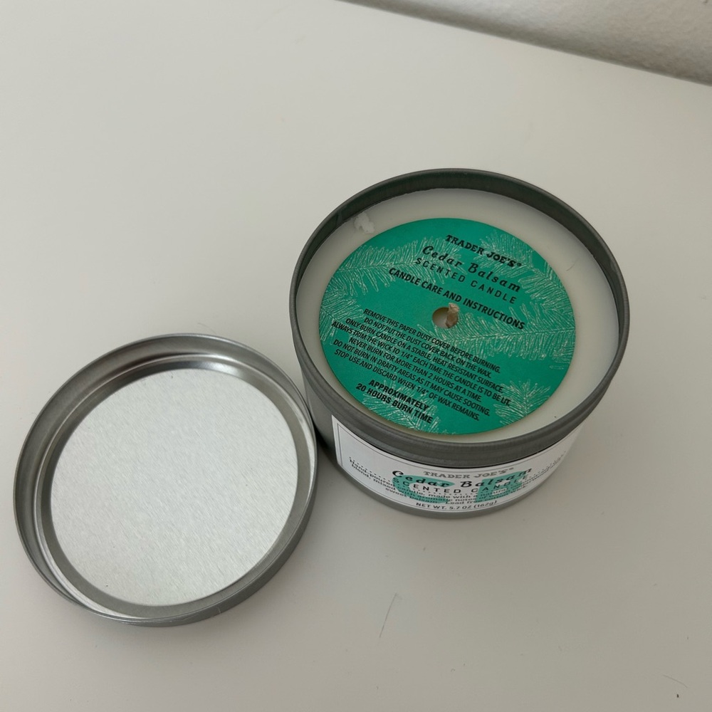 Trader Joe’s Cedar Basalm candle - Picture 2 of 3